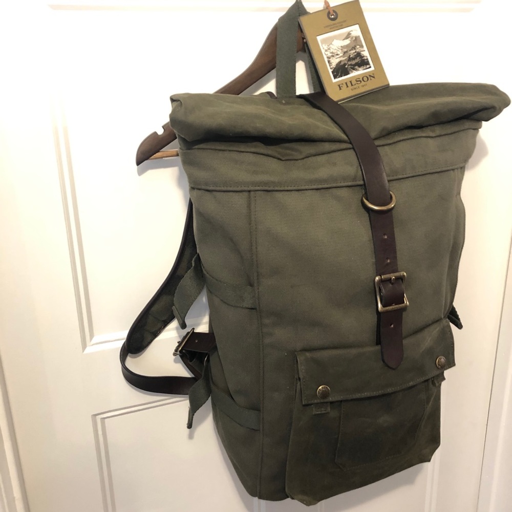 Filson Roll Top Backpack - Otter Green - Rare, no longer made. Beautiful.